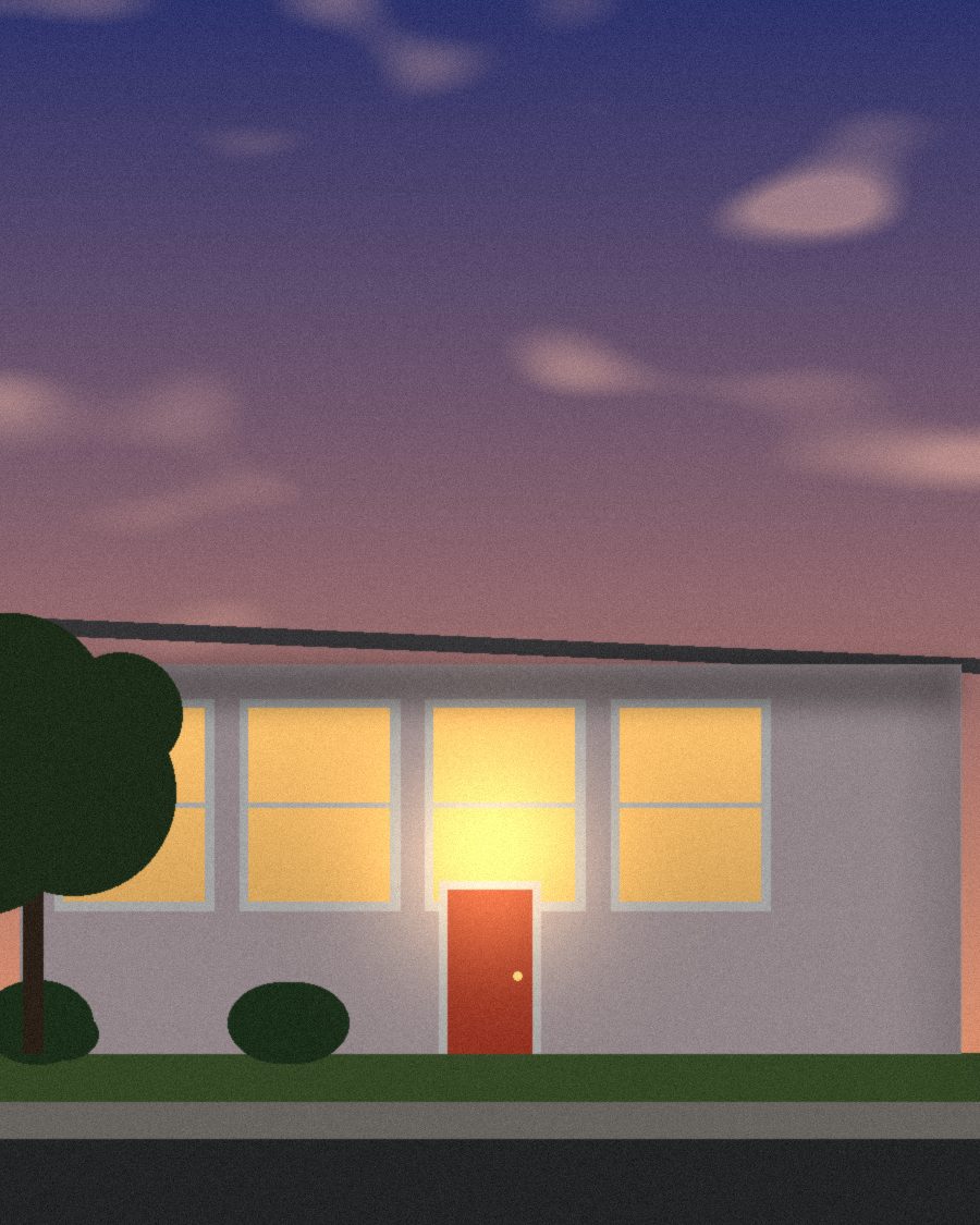 Waterston Avenue 1941 at twilight