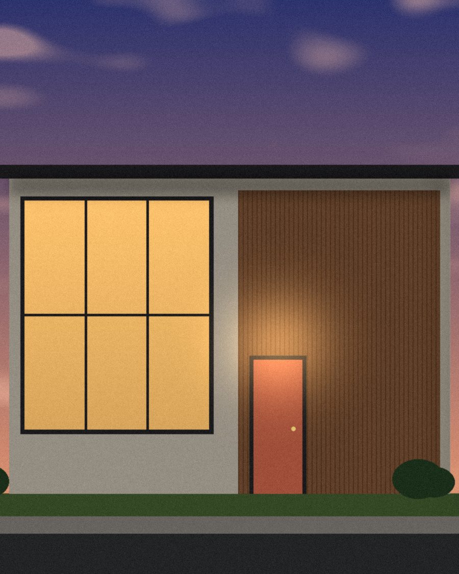 Willow Street 1058 at twilight