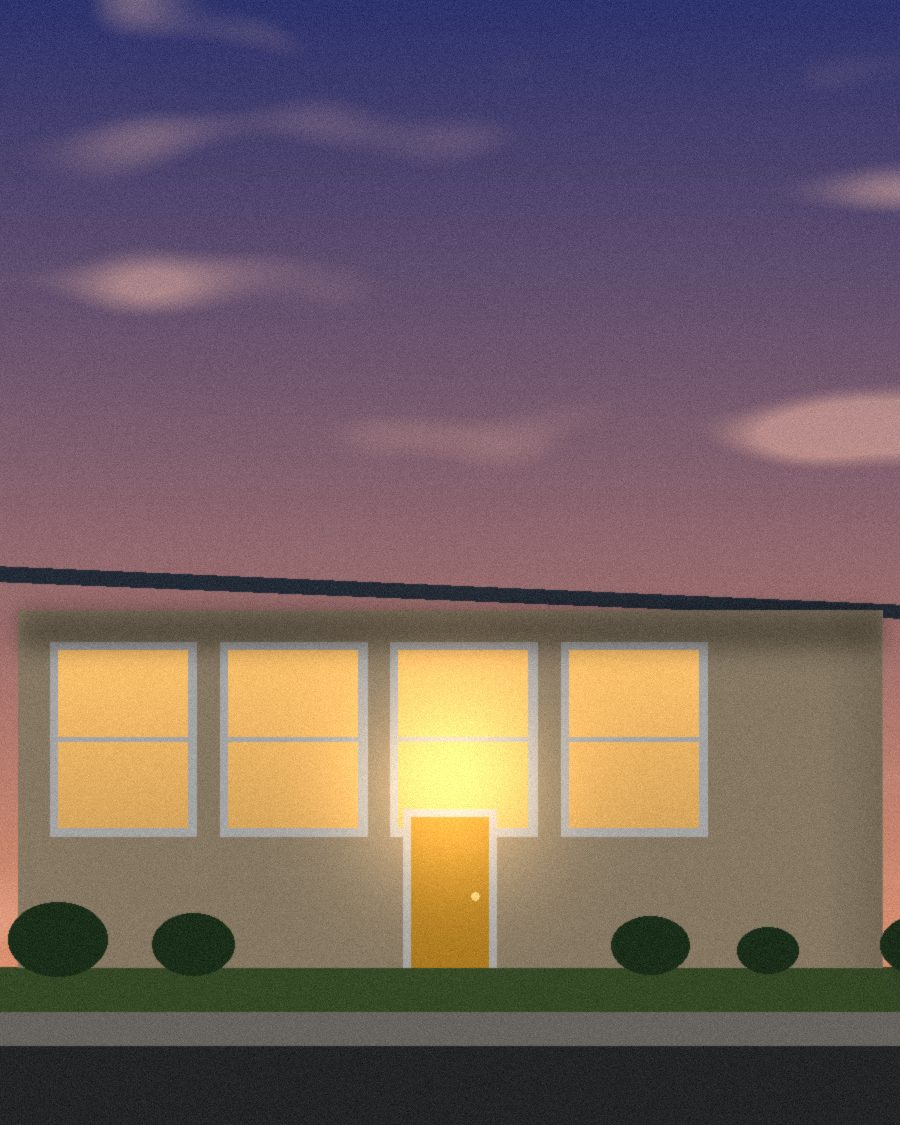 Ashby Avenue 656 at twilight
